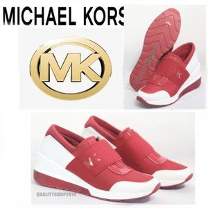 Women's Michael Kors trainer shoes sneaker new red